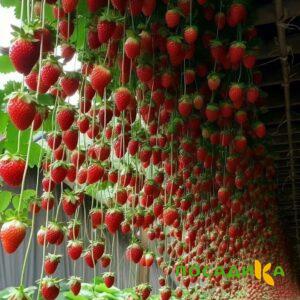 Клубника ампельная Анастасия купить по цене от 370р. в интернет-магазине «Посадика» с доставкой почтой в в Богдановиче и по всей России – [изображение №1].